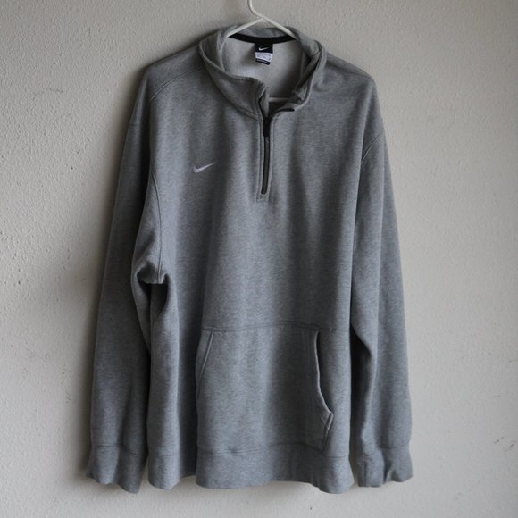 Nike Other - Light Grey Nike Half Zip Sweatshirt 3XL